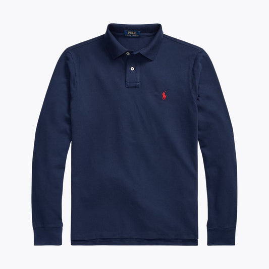 [Buy 1 Get 1 Free] RL Mesh Long-Sleeve Polo Shirt