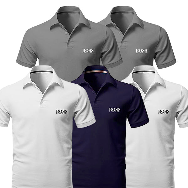 [BUY 3, GET 5] Kit 5 Polo Boss Essential - Vallum