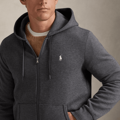 Double - Knit Full - Zip Hoodie - Vallum