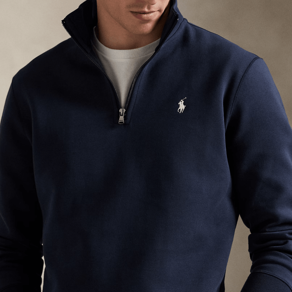 Double - Knit Quarter - Zip Pullover - Vallum