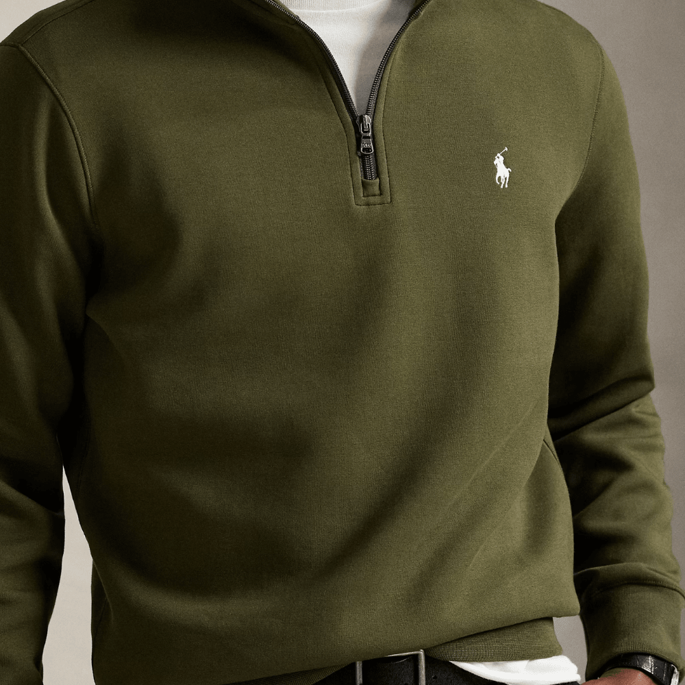 Double - Knit Quarter - Zip Pullover - Vallum