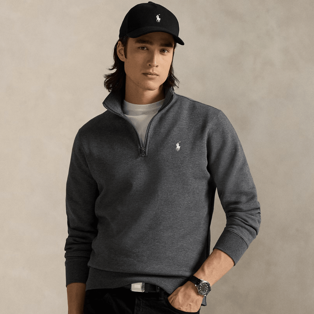 Double - Knit Quarter - Zip Pullover - Vallum