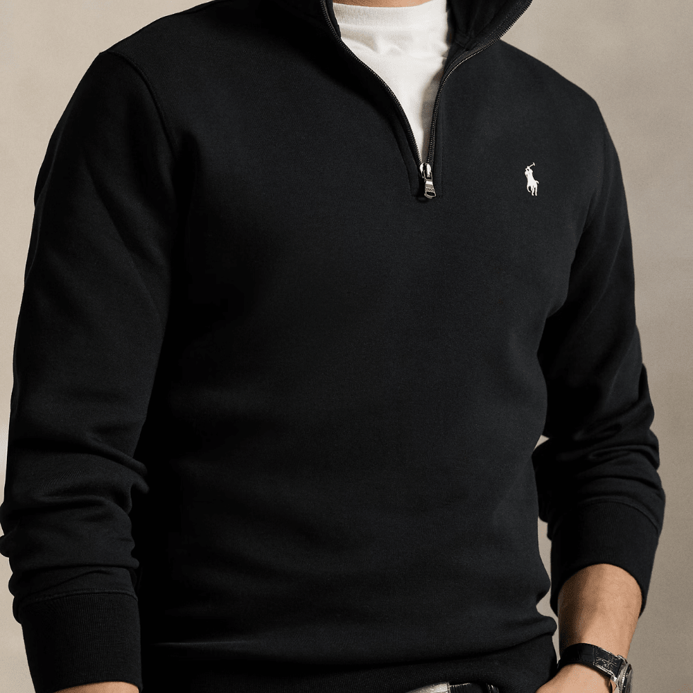 Double - Knit Quarter - Zip Pullover - Vallum