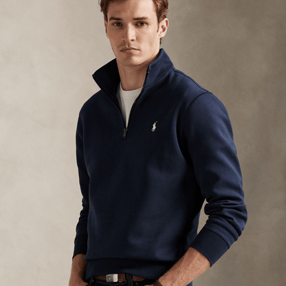 Double - Knit Quarter - Zip Pullover - Vallum