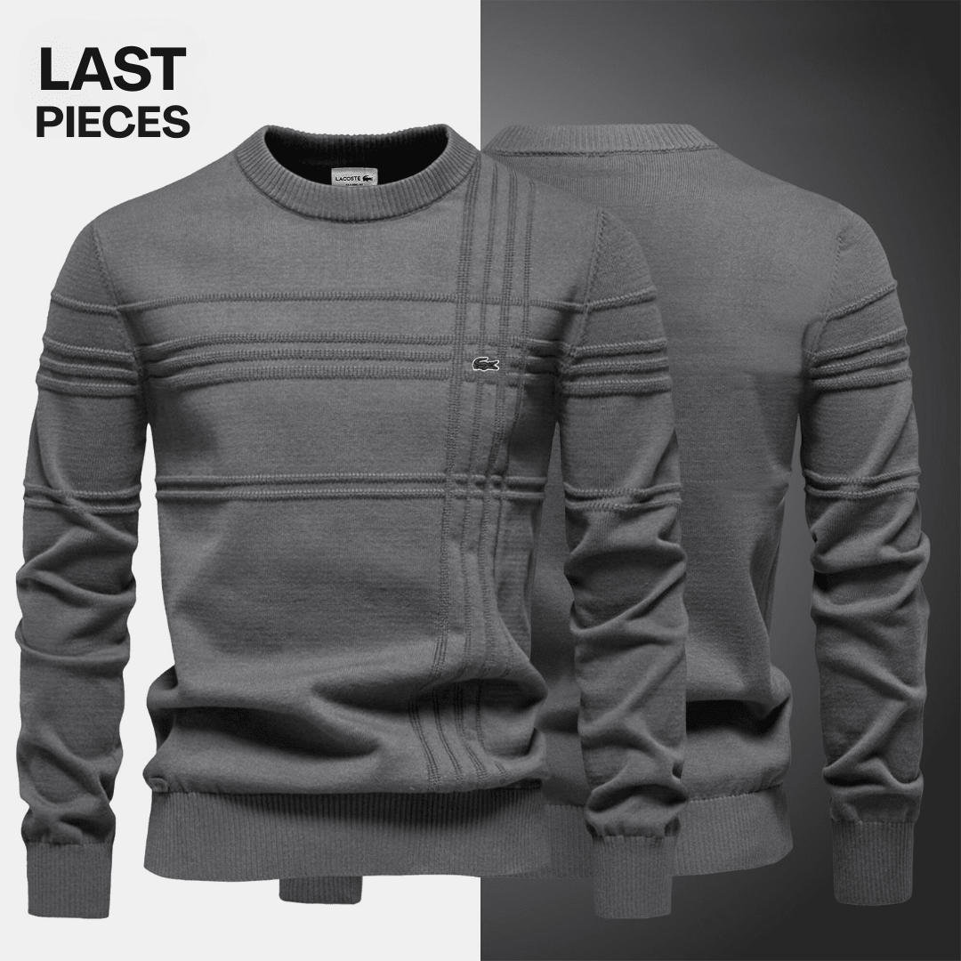 LC Textured Crew Neck Sweater + FREE GIFT - Vallum