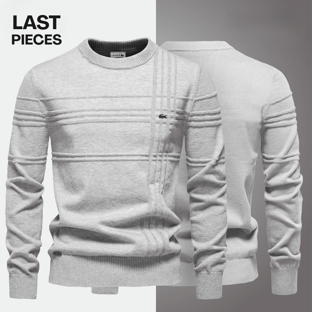 LC Textured Crew Neck Sweater + FREE GIFT - Vallum