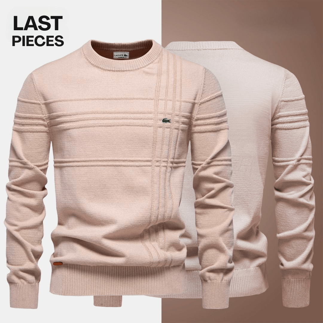 LC Textured Crew Neck Sweater + FREE GIFT - Vallum