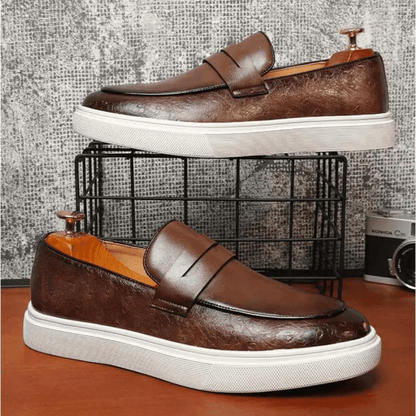 Leather Moccasin Slip - On for Men - Vallum