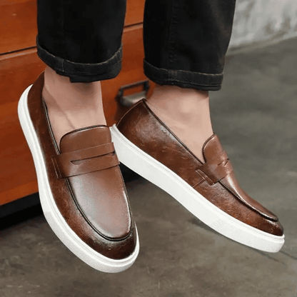 Leather Moccasin Slip - On for Men - Vallum