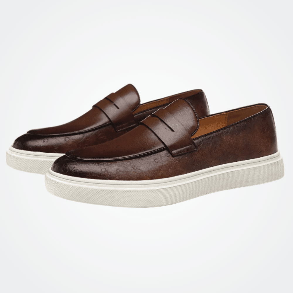 Leather Moccasin Slip - On for Men - Vallum
