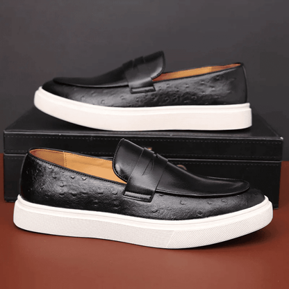 Leather Moccasin Slip - On for Men - Vallum