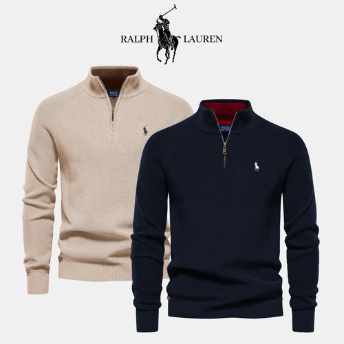 R&L 1+1 Zip Neck Sweater (CLEARANCE) - Vallum