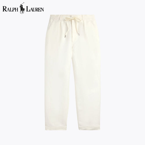 RL Lateef Relaxed Fit Pleated Linen Pant - Vallum