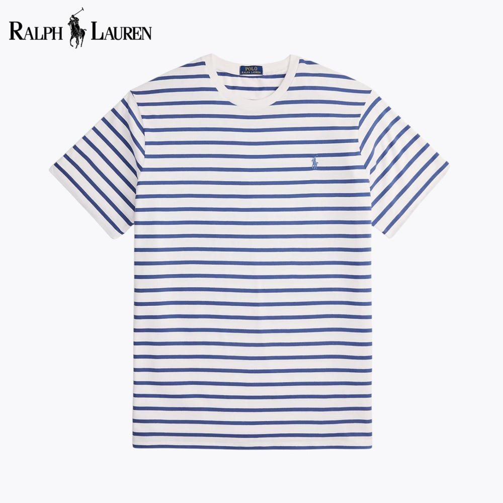 RL Striped Jersey Crewneck T-Shirt - Vallum