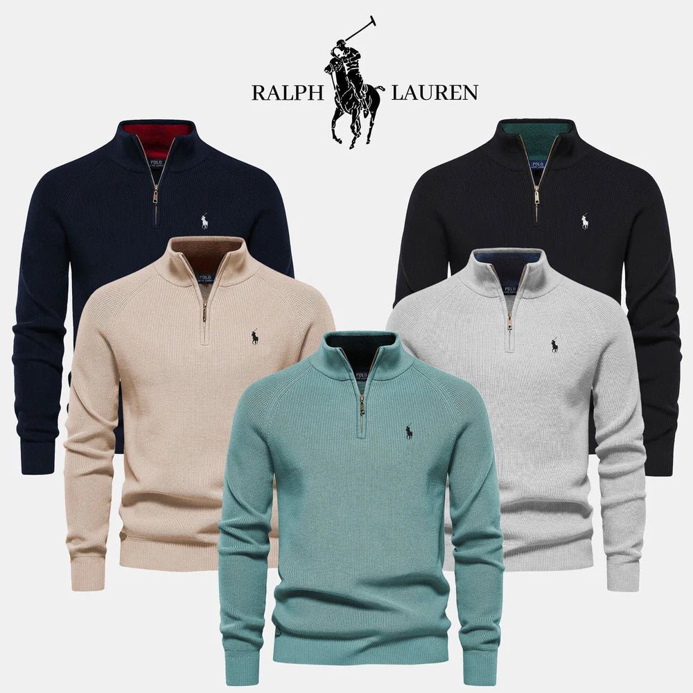 RL Zipped Collar Sweater + Free Gift - Vallum