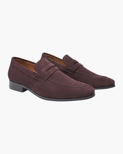 Suede Penny Loafers - Vallum