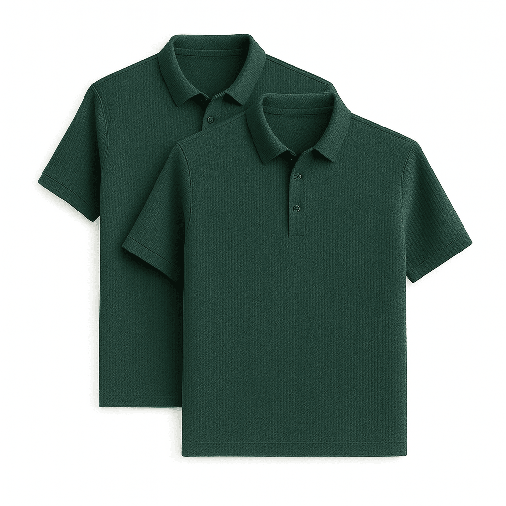 Ultra Fresh Silk Ice Polo Shirt (2 - Pack + Free Watch) - Vallum