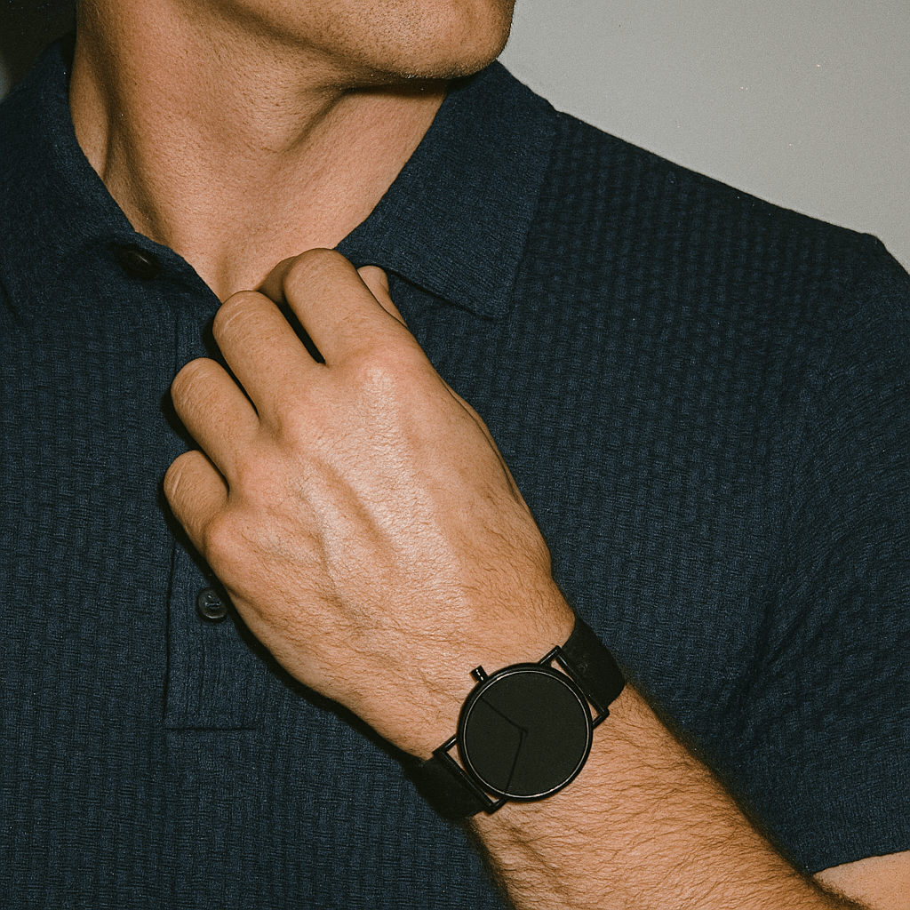 Ultra Fresh Silk Ice Polo Shirt (2 - Pack + Free Watch) - Vallum