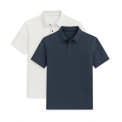 Ultra Fresh Silk Ice Polo Shirt (2 - Pack + Free Watch) - Vallum