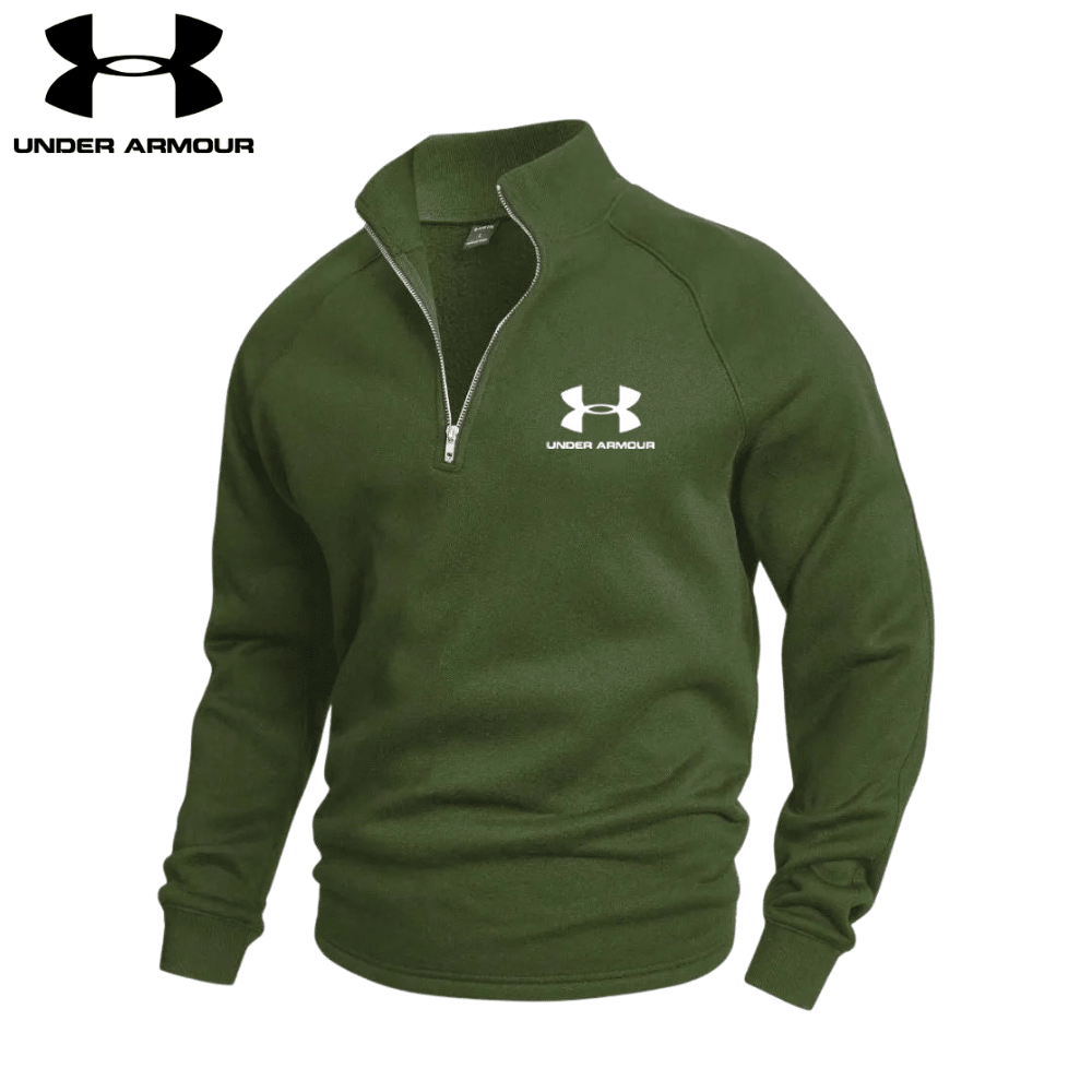 Undеr Аrmоr - Cotton Half Zip Jumper - Vallum
