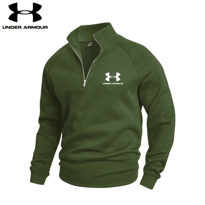 Undеr Аrmоr - Cotton Half Zip Jumper - Vallum