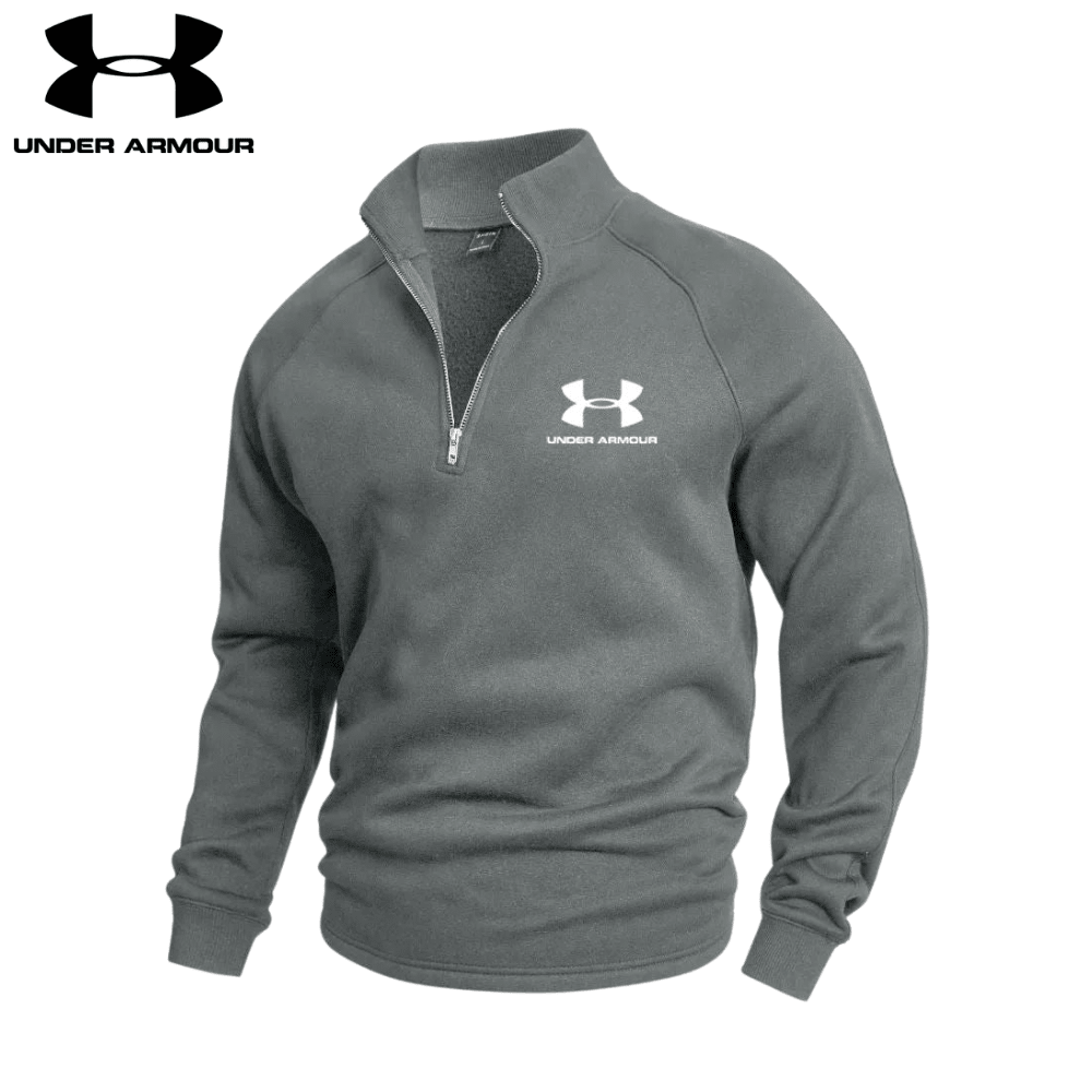 Undеr Аrmоr - Cotton Half Zip Jumper - Vallum