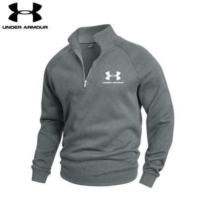 Undеr Аrmоr - Cotton Half Zip Jumper - Vallum