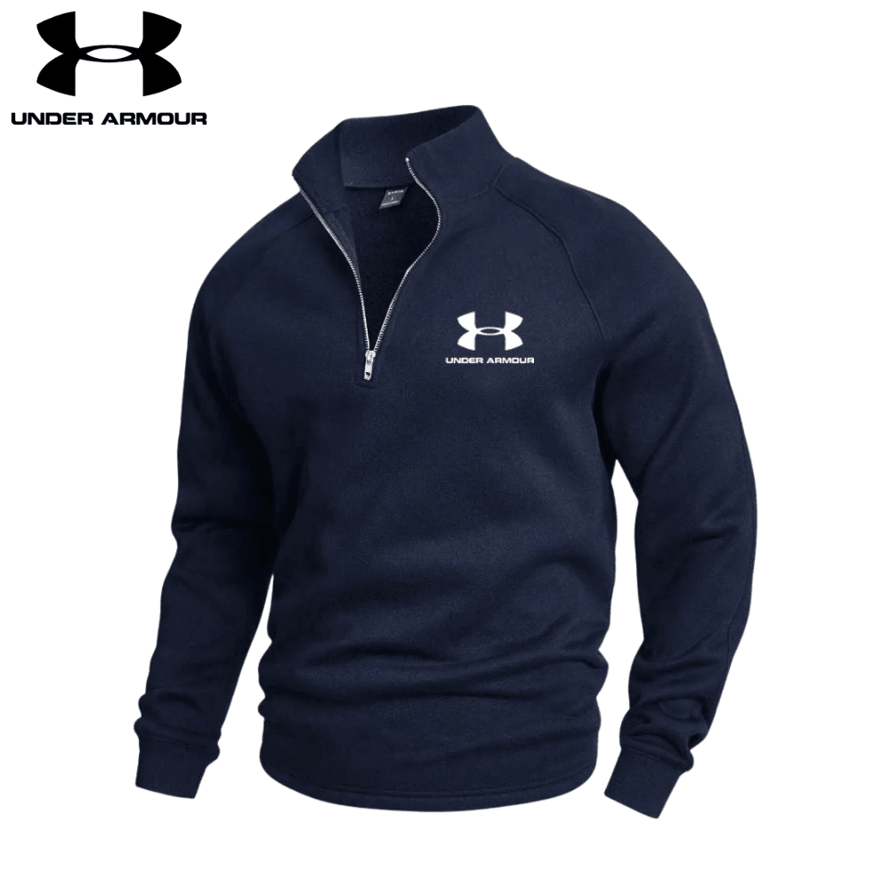 Undеr Аrmоr - Cotton Half Zip Jumper - Vallum