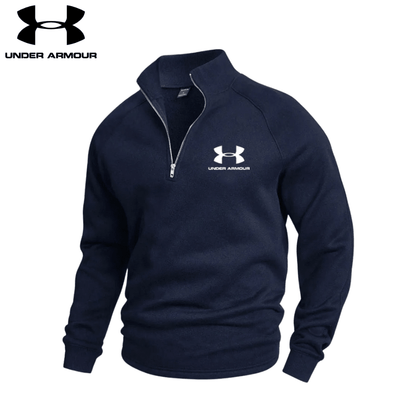 Undеr Аrmоr - Cotton Half Zip Jumper - Vallum