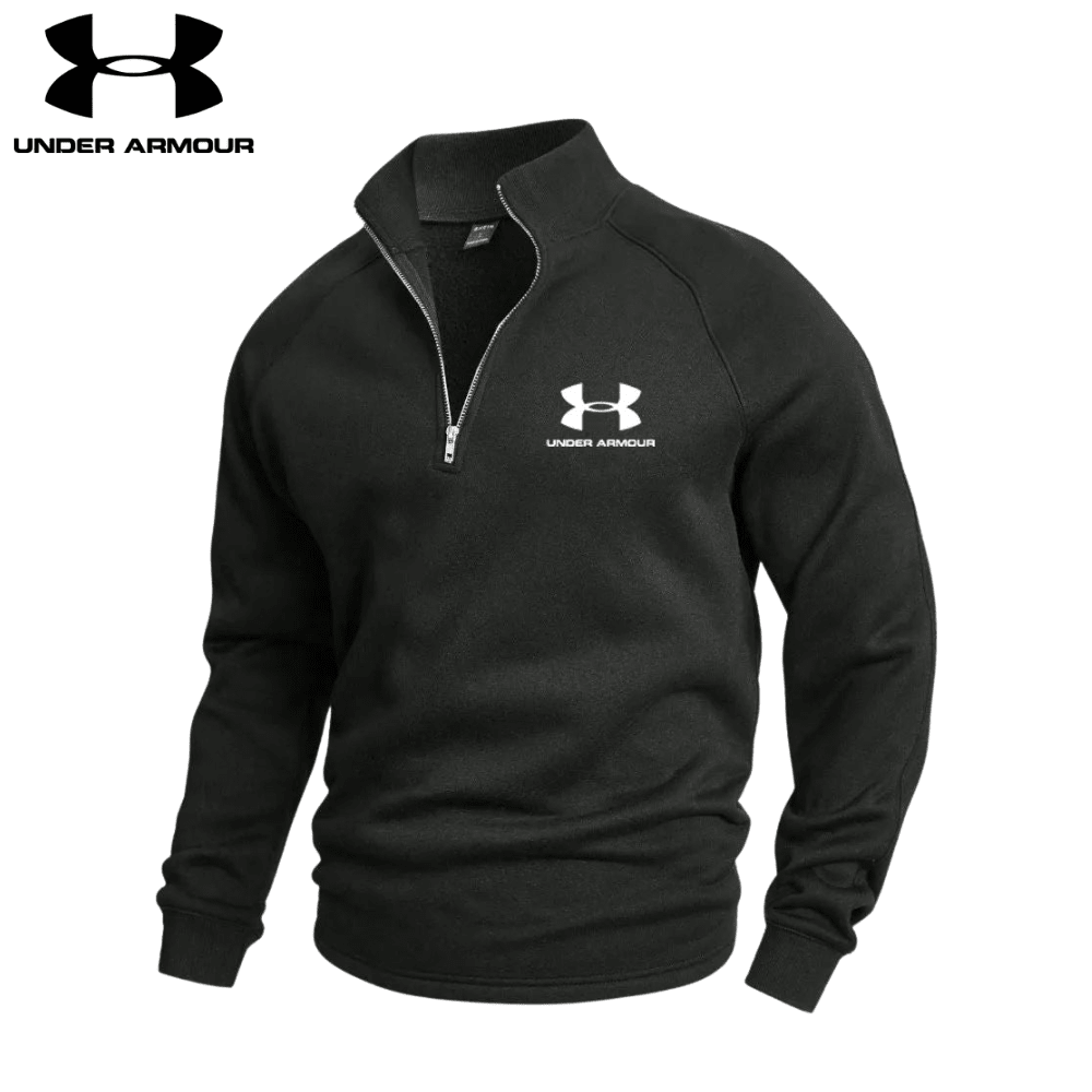 Undеr Аrmоr - Cotton Half Zip Jumper - Vallum